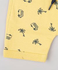 Bermuda-Infantil-Saruel-em-Moletom-Estampada-de-Carros-e-Coqueiros-Amarela-9618713-Amarelo_4
