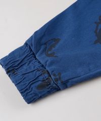 Calca-de-Sarja-Infantil-Jogger-Estampada-de-Tubaroes-com-Bolsos-Azul-Marinho-9632503-Azul_Marinho_4