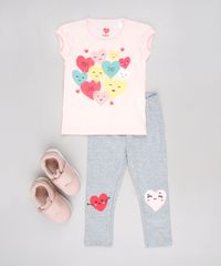 Calca-Legging-Infantil-com-Patch-de-Coracao-Cinza-Mescla-Claro-9636895-Cinza_Mescla_Claro_3