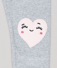 Calca-Legging-Infantil-com-Patch-de-Coracao-Cinza-Mescla-Claro-9636895-Cinza_Mescla_Claro_4