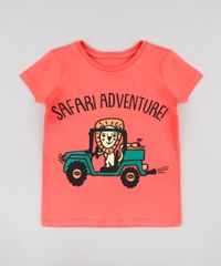 Camiseta-Infantil--Safari-Adventure---Manga-Curta-Coral-9629795-Coral_1