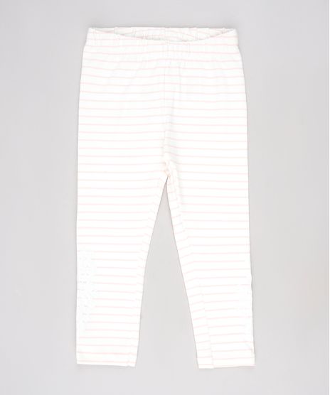 Calca-Legging-Infantil-Listrada-com-Flores-Off-White-9636896-Off_White_1