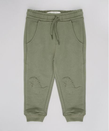 Calca-Infantil-Dinossauros-em-moletom-Verde-Militar-9544526-Verde_Militar_1