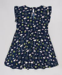Vestido-Infantil-Estampado-Flamingos-Sem-Manga--Azul-Marinho-9515360-Azul_Marinho_2