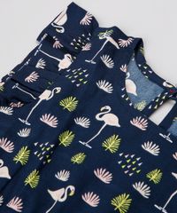 Vestido-Infantil-Estampado-Flamingos-Sem-Manga--Azul-Marinho-9515360-Azul_Marinho_3