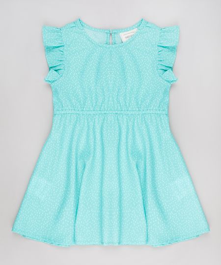 Vestido-Infantil-Estampado-de-Poa-Sem-Manga-Verde-9515361-Verde_1