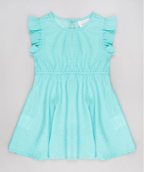 Vestido-Infantil-Estampado-de-Poa-Sem-Manga-Verde-9515361-Verde_1