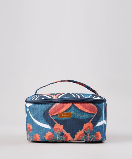 Necessaire-Feminina-Estampada-Floral--Azul-Escuro-9645387-Azul_Escuro_1
