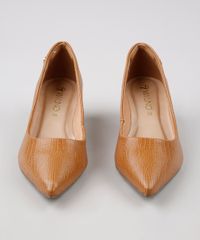Scarpin-Feminino-Via-Uno-com-Textura-Bico-Fino-Caramelo-9661669-Caramelo_4