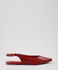 Sapatilha-Feminina-Oneself-Croco-Bico-Fino--Vermelha-9643507-Vermelho_1