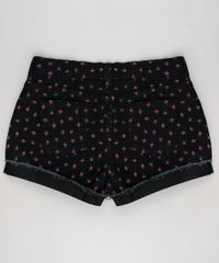 Short-Jeans-Infantil-Estampado-Floral--Preto-9655138-Preto_2