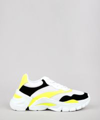 Tenis-Chunky-Feminino-Oneself-com-Recortes-Branco-9659425-Branco_1