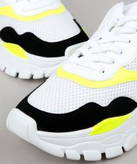 Tenis-Chunky-Feminino-Oneself-com-Recortes-Branco-9659425-Branco_5