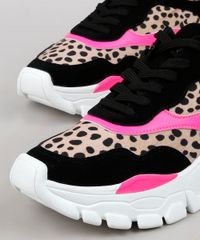 Tenis-Chunky-Feminino-Oneself-com-Recortes-Estampado-Animal-Print-Rosa-9659424-Rosa_2