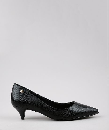 Scarpin-Feminino-Via-Uno-com-Textura-Bico-Fino-Preto-9661668-Preto_1