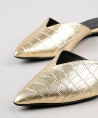 Mule-Feminino-Oneself-Bico-Fino-Metalizado-Croco-Dourado-9662516-Dourado_2