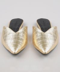 Mule-Feminino-Oneself-Bico-Fino-Metalizado-Croco-Dourado-9662516-Dourado_4