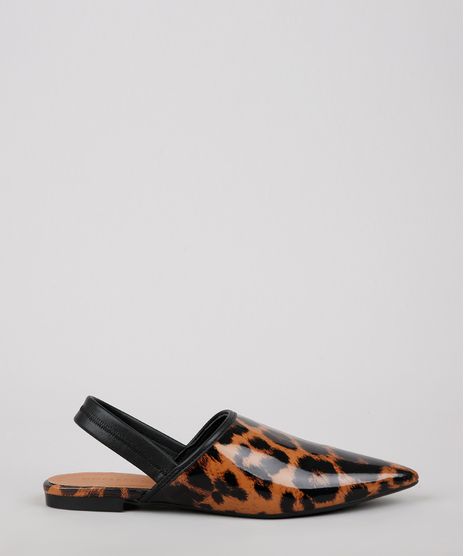 Sapatilha-Feminina-Oneself-Bico-Fino-Estampado-Animal-Print-em-Verniz-Caramelo-9659418-Caramelo_1