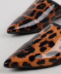 Sapatilha-Feminina-Oneself-Bico-Fino-Estampado-Animal-Print-em-Verniz-Caramelo-9659418-Caramelo_2