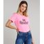 Blusa-Feminina-Ampla--The-Hypnotist--Manga-Curta-Decote-Redondo-Rosa-Neon-9654348-Rosa_Neon_1