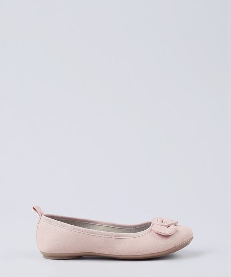 Sapatilha-Infantil-Molekinha-Bico-Redondo-em-Suede-com-Laco-Rose-9668056-Rose_1