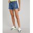 Short-Jeans-Feminino-Relaxed-Barra-Desfiada-com-Cadarco-Azul-Escuro-9666361-Azul_Escuro_1