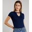 Blusa-Feminina-Choker-Basica-Manga-Curta-Decote-Redondo-Azul-Marinho-1-8625969-Azul_Marinho_1_1