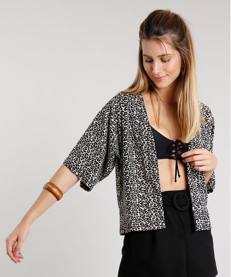 Kimono-Feminino-Curto-Estampado-Animal-Print-Manga-Curta-Bege-Claro-9609723-Bege_Claro_1