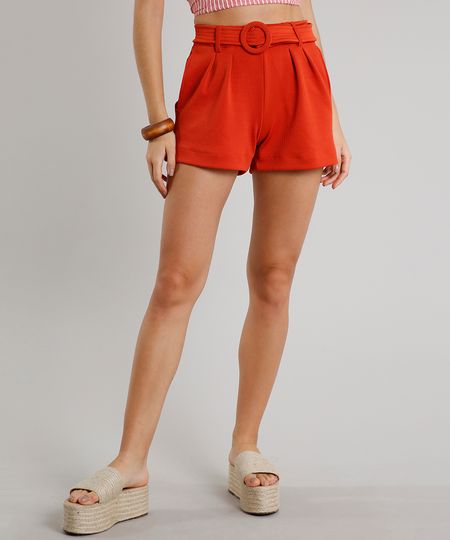 Short-Feminino-com-Bolso-e-Cinto-Cobre-9609726-Cobre_1