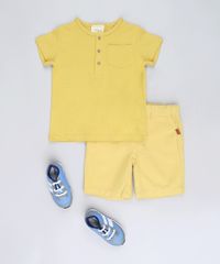 Bermuda-de-Sarja-Infantil-com-Bolso-e-Cordao-Amarela-9564069-Amarelo_3