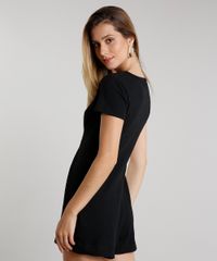 Macaquinho-Feminino-Canelado-com-Botoes-Manga-Curta-Preto-9612504-Preto_2