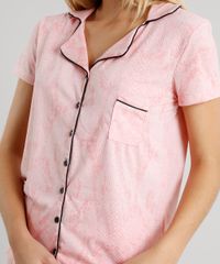 Pijama-Feminino-Estampado-Animal-Print-com-Bolso-e-Botoes-Manga-Curta-Rosa-Claro-9610507-Rosa_Claro_3