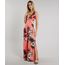 Macacao-Feminino-Estampado-Floral-com-Vazado-e-Fenda-Sem-Manga-Coral-9609699-Coral_1