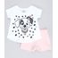 Conjunto-Infantil-Dalmatas-de-Blusa-Manga-Curta-Branca---Short-em-Moletom-Rosa-Claro-9632710-Rosa_Claro_1