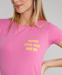 Blusa-Feminina--Mais-Real-Life--Manga-Curta-Decote-Redondo-Rosa-9620154-Rosa_4