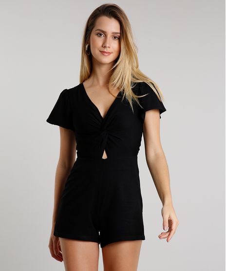 Macaquinho-Feminino-com-No-e-Vazado-Manga-Curta-Preto-9534433-Preto_1