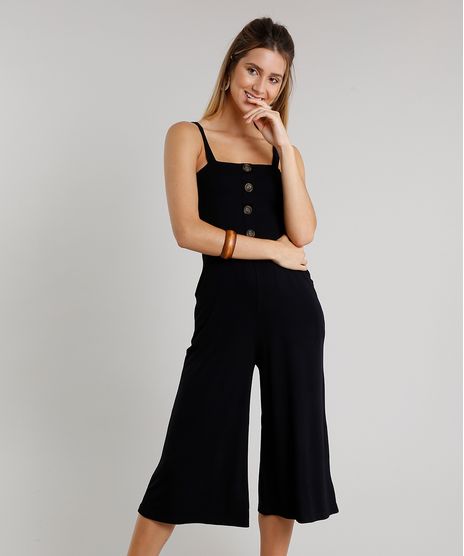 Macacao-Feminino-Pantacourt-com-Botao-e-Bolsos-Alca-Media-Preto-9608859-Preto_1