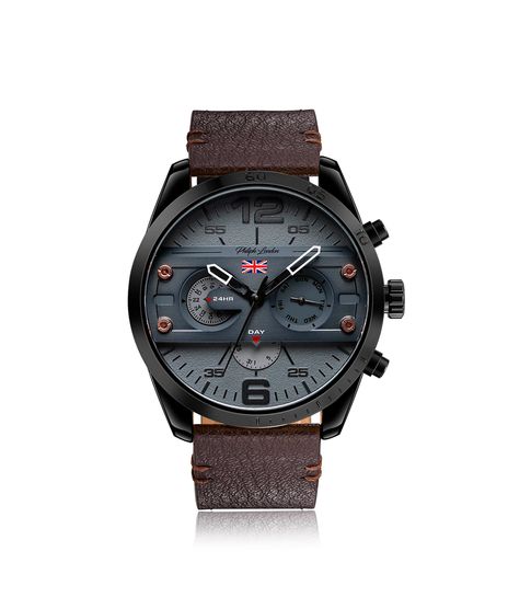 Relogio-Cronografo-Philiph-London-Masculino---PL80060612M-Preto-9415808-Preto_1