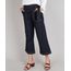 Calca-Jeans-Feminina-Pantacourt-com-Faixa-para-Amarrar-Azul-Escuro-9666392-Azul_Escuro_1