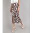Saia-Feminina-Midi-Mullet-Estampada-Floral-com-Fenda-e-Recorte-Preta-9672907-Preto_1