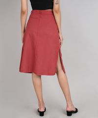 Saia-Feminina-Midi-com-Botoes-e-Fenda-Cobre-9594615-Cobre_2