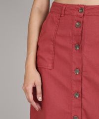 Saia-Feminina-Midi-com-Botoes-e-Fenda-Cobre-9594615-Cobre_4