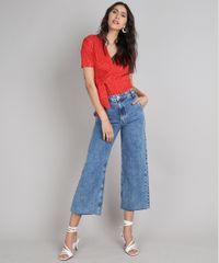 Blusa-Feminina-Transpassada-Texturizada-Manga-Curta-Decote-V-Cobre-9636060-Cobre_3