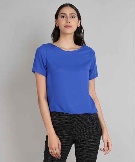 Blusa-Feminina-Basica-Ampla-Manga-Curta-Decote-Redondo-Azul-Royal-9617615-Azul_Royal_1