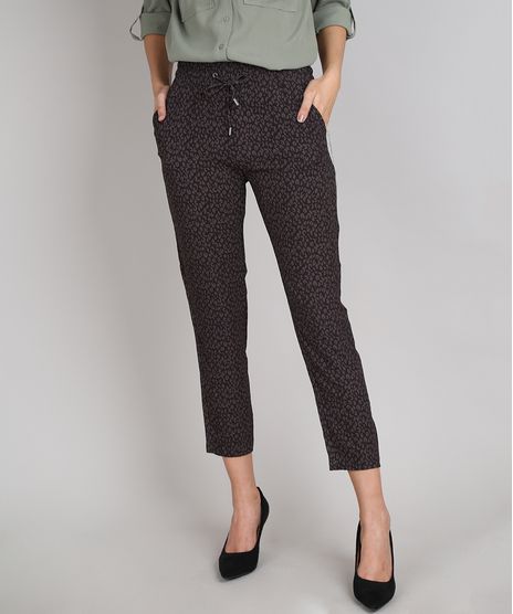 Calca-Feminina-Jogger-Estampada-Animal-Print-com-Cordao--Cinza-9544337-Cinza_1