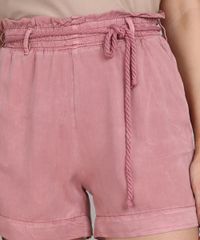 Short-Feminino-com-Bolso-e-Cordao-Rosa-Escuro-9664656-Rosa_Escuro_4