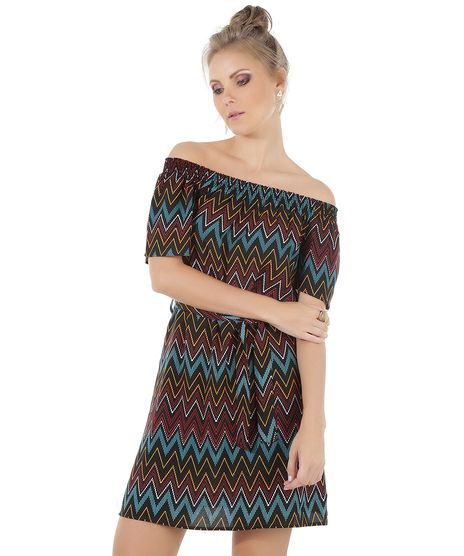 Vestido-Ombro-a-Ombro-Estampado-Geometrico-Preto-8540635-Preto_1