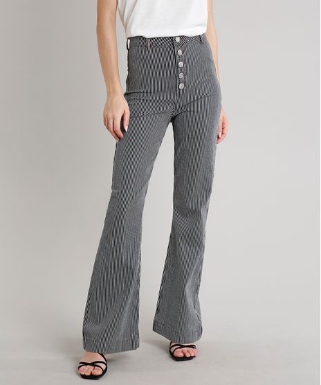 Calca-Jeans-Feminina-Mindset-Flare-Listrada--Preta-9719507-Preto_1