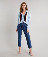 Cardigan-Feminino-Mindset-Cropped-com-Listras-e-Pedraria-em-Trico-Azul-Claro-9721626-Azul_Claro_3