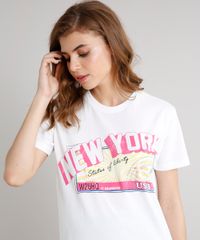 T-Shirt-Feminina-Mindset--New-York--Manga-Curta-Decote-Redondo-Off-White-9711633-Off_White_4